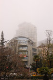 Улица Воровского в тумане
