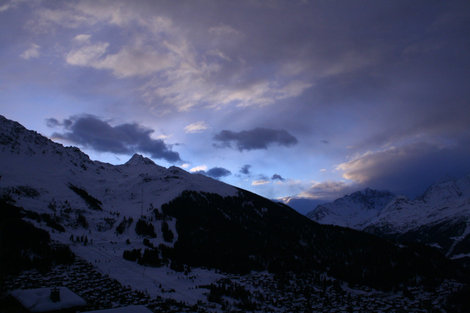 На рассвете 31 декабря Вербье, Швейцария