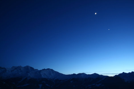 Луна и Венера Вербье, Швейцария