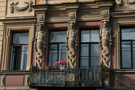 Дом на набережной Фонтанки. Санкт-Петербург, Россия