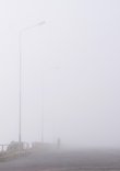 Туман на причале в Петрозаводске