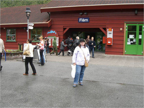 На станции Флом Норвегия