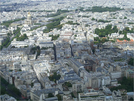 Париж со смотровой площадки башни Париж, Франция