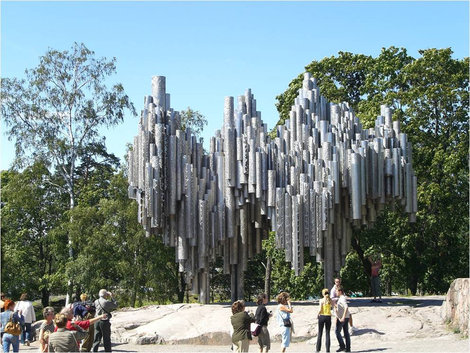 Памятник композитору Яну Сибелиусу Хельсинки, Финляндия