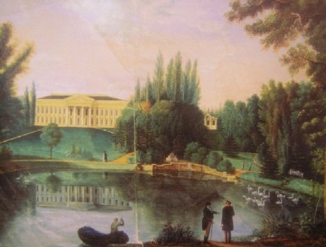 Дворец в Тульчине на старой картине (Винницкий музей) Винницкая область, Украина