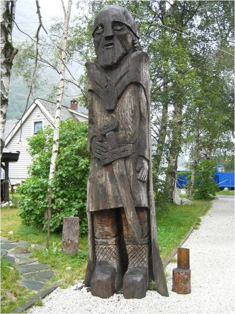 Деревянный викинг Неройфьорд, Норвегия