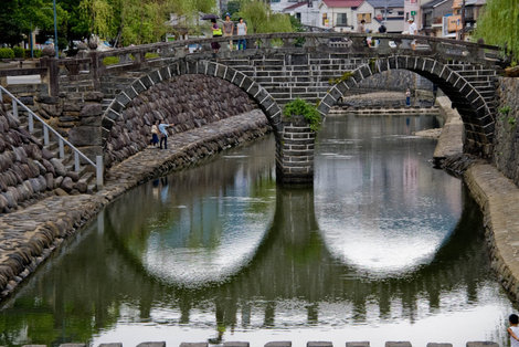 Мэганэ-баси (Очковый мост) Нагасаки, Япония