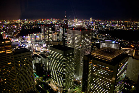 А вот и ночь. :-) Токио, Япония