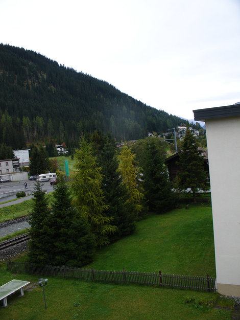вид из отеля Давос, Швейцария