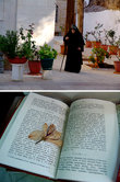 Там же в монастыре, в открытой мной старинной книге, нашел ветхую закладку.