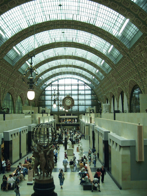 Музей Орсэ в здании бывшего вокзала Париж, Франция