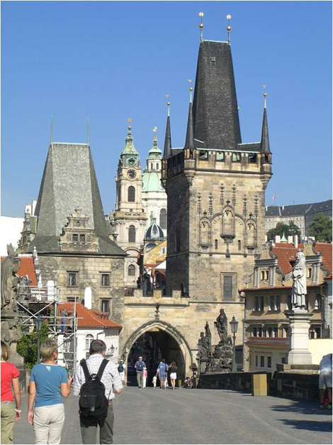 Малостранские мостовые башни у Карлова моста Прага, Чехия
