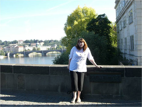 На Карловом мосту Прага, Чехия