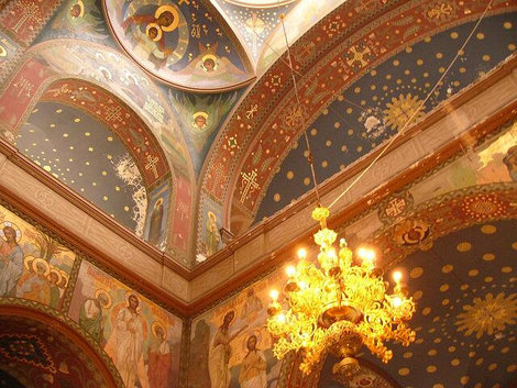 Храмовые росписи Новый Афон, Абхазия