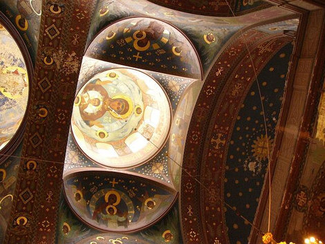 Купольная роспись Новый Афон, Абхазия