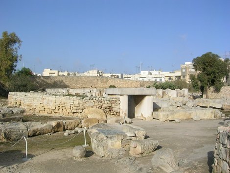 Таршин на фоне домов Паолы Остров Мальта, Мальта