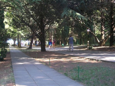 Партенит. Парк военного санатория Республика Крым, Россия